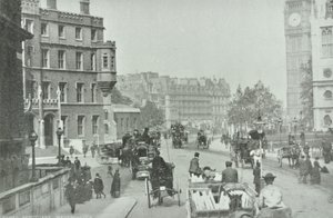 Parliament Square, Westminster: Broad Sanctuary looking to Parliament Square, 1896 by English Photographer