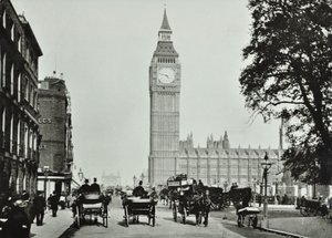 Parliament Square, Westminster: looking to Bridge Street, 1895 by English Photographer