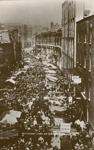 Petticoat Lane on Sunday Morning by English Photographer