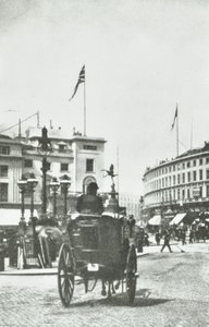 Piccadilly Circus, Westminster: looking to Regent Street, 1890 by English Photographer