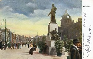 Piccadilly and the Royal Infirmary, Manchester by English Photographer