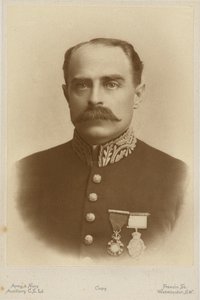 Portrait of Francis Younghusband (b/w photo) by English Photographer