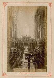 Postcard of the Choir of Westminster Abbey by English Photographer