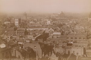 Postcard with a View Over the Rooftops of London
