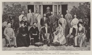 Prince Albert Victor in India, a Photographic Group at Government House, Poona