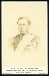 Prince Alfred, Duke of Edinburgh by English Photographer