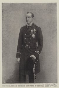 Prince Charles of Denmark, betrothed to Princess Maud of Wales by English Photographer