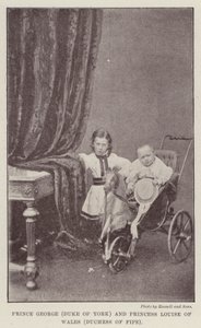 Prince George (Duke of York) and Princess Louise of Wales (Duchess of Fife) by English Photographer