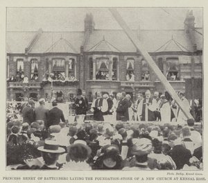Princess Henry of Battenberg Laying the Foundation-Stone of a New Church at Kensal Rise