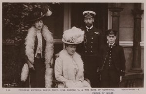Princess Victoria, Queen Mary, King George V, The Duke Of Cornwall by English Photographer