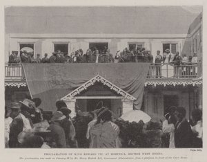 Proclamation of King Edward VII at Dominica, British West Indies
