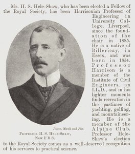 Professor H. S. Hele-Shaw, New FRS