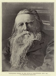 Professor Ruskin in His Study at Brantwood, May 1894