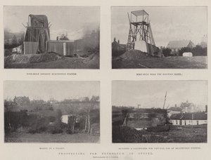 Prospecting for Petroleum in Sussex by English Photographer