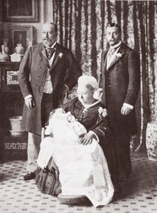 Queen Victoria Holding King Edward VIII at his Christening on July 16th, 1894 by English Photographer