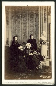 Queen Victoria and members of her family by English Photographer