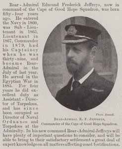 Rear-Admiral E F Jeffreys, Commander of the Cape of Good Hope Squadron