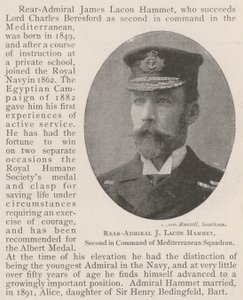 Rear-Admiral J Lacon Hammet, Second in Command of Mediterranean Squadron