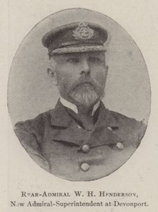Rear-Admiral W H Henderson, New Admiral-Superintendent at Devonport