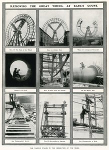 Removing the Great Wheel at Earls Court, London by English Photographer