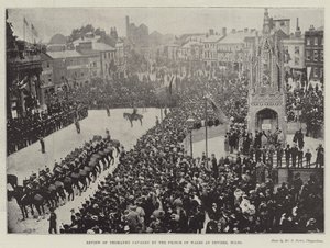 Review of Yeomanry Cavalry by the Prince of Wales at Devizes, Wilts