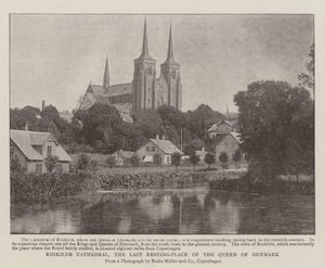 Roskilde Cathedral, the Last Resting-Place of the Queen of Denmark by English Photographer