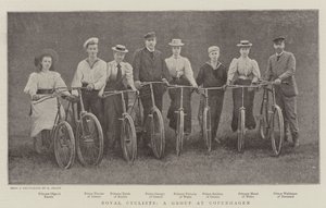 Royal Cyclists, a Group at Copenhagen