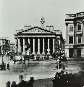 Royal Exchange, Threadneedle Street, City of London, 1880