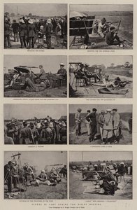 Scene in Camp During the Bisley Meeting
