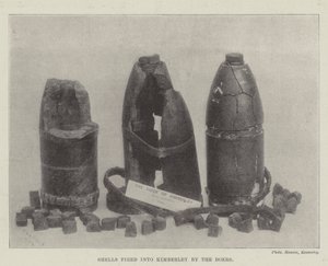 Shells fired into Kimberley by the Boers by English Photographer