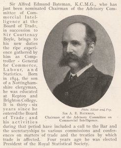 Sir A E Bateman, Chairman of the Advisory Committee on Commercial Intelligence by English Photographer