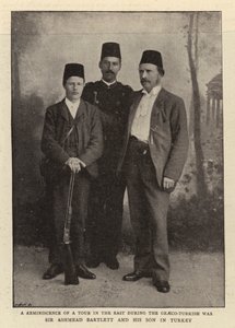 Sir Ashmead Bartlett and his Son in Turkey by English Photographer