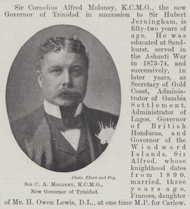 Sir C A Moloney, KCMG, New Governor of Trinidad by English Photographer