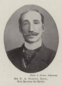 Sir E A Sassoon, Baronet, New Member for Hythe