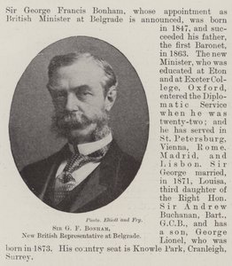Sir G F Bonham, New British Representative at Belgrade by English Photographer