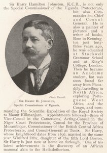 Sir Harry H Johnston, Special Commissioner of Uganda
