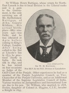Sir W H Rattigan, New MP for the NE Division of Lanarkshire by English Photographer