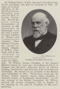 Sir W Turner, President of the British Association by English Photographer