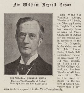 Sir William Reynell Anson by English Photographer