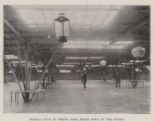 Skating Rink at Peking Club, Burnt Down by the Boxers