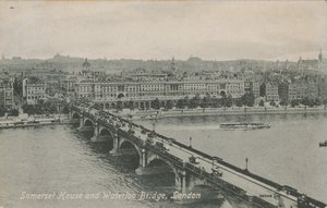 Somerset House and Waterloo Bridge, London