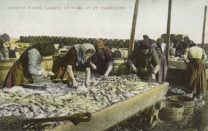 Sorting the catch, Great Yarmouth by English Photographer
