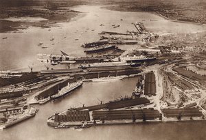 Southampton Docks from the air