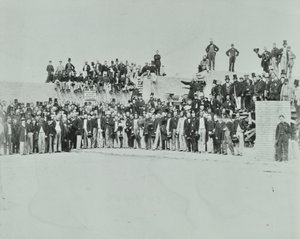 Southern Outfall Sewer, Crossness: dignitaries at the site