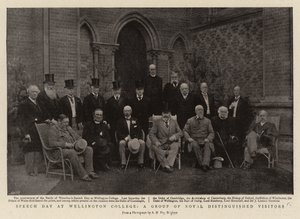 Speech Day at Wellington College, a Group of Royal Distinguished Visitors by English Photographer