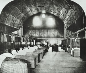 St Thomas Hospital: temporary ward in Surrey Gardens Music Hall by English Photographer