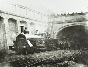 Stafford Street, experimental locomotive by English Photographer