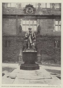 Statue of Charles Darwin, Unveiled at Shrewsbury, His Native Town, 10 August