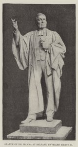 Statue of Dr Hanna at Belfast, unveiled 31 March