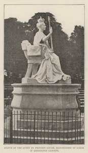 Statue of the Queen by Princess Louise, Marchioness of Lorne, in Kensington Gardens by English Photographer
